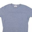 TOMMY HILFIGER Mens T-Shirt Blue 2XL Online now