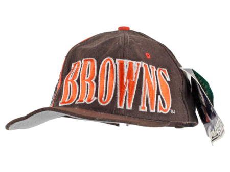 PRO Lined Cleveland Browns Mens Snapback Cap Brown Wool Fashion