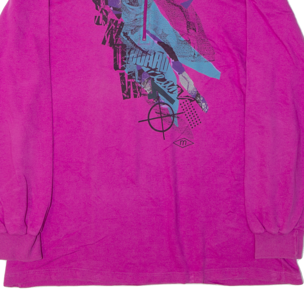 MASSER Ski Womens Sweatshirt Pink 1 4 Zip 90s L Online now