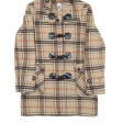 TFFNE WFFNIE Womens Duffle Coat Beige Knit Hooded Check S Online Sale