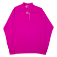 BENGER Womens Sweatshirt Pink 1 4 Zip M Discount