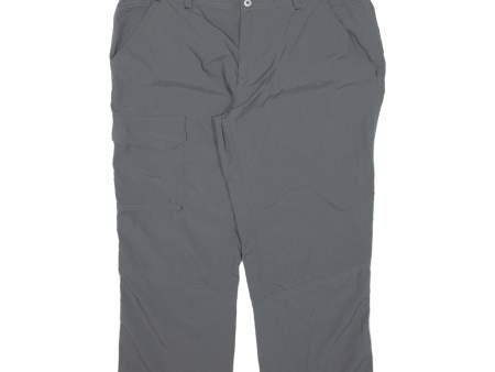 COLUMBIA Cropped Womens Trousers Grey Regular Tapered Nylon W31 L21 on Sale