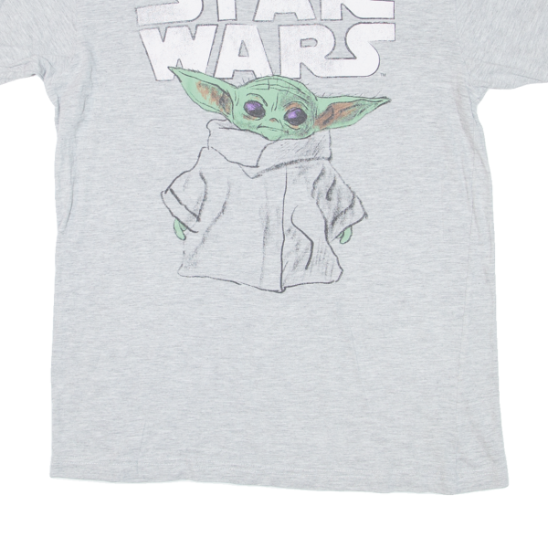 STAR WARS Baby Yoda Grogu Mens T-Shirt Grey S Sale