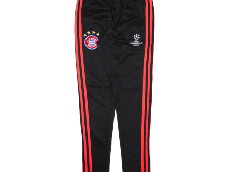 ADIDAS FC Bayern Munchen Womens Track Pants Black Tapered L W26 L29 Fashion