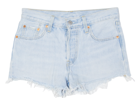 LEVI S Cut Off Womens Denim Shorts Blue Slim S W29 on Sale