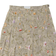 JAEGER Womens Pleated Skirt Grey Knee Length 90s Floral UK 14 Online Hot Sale