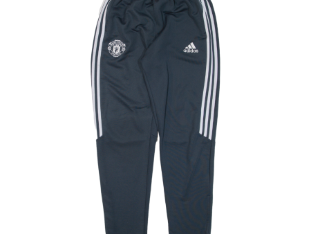 ADIDAS FC Manchester United Boys Track Pants Blue Tapered XL W22 L29 Discount