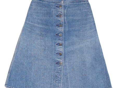 LEE COOPER Girls A-Line Skirt Blue Knee Length Denim 16Y Cheap