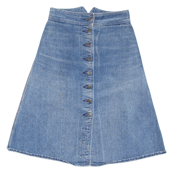 LEE COOPER Girls A-Line Skirt Blue Knee Length Denim 16Y Cheap