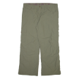 URBAN ACTIVE Womens Trousers Green Relaxed Straight W40 L31 on Sale