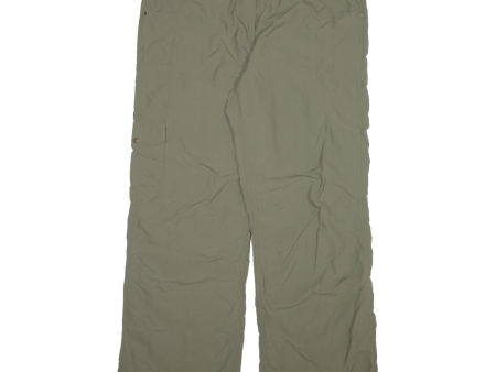 URBAN ACTIVE Womens Trousers Green Relaxed Straight W40 L31 on Sale