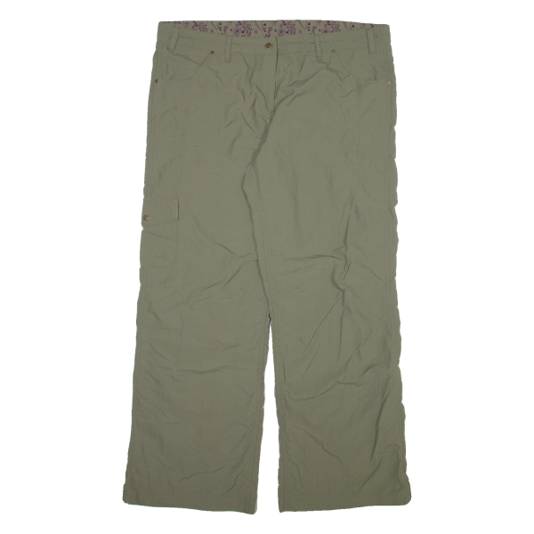 URBAN ACTIVE Womens Trousers Green Relaxed Straight W40 L31 on Sale