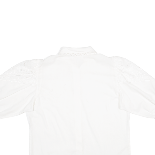 Womens Blouse Shirt White Collared L Cheap