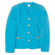 Shirley Womens Quilted Jacket Blue M For Sale