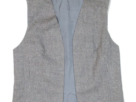 Womens Waistcoat Grey 90s Houndstooth S Supply