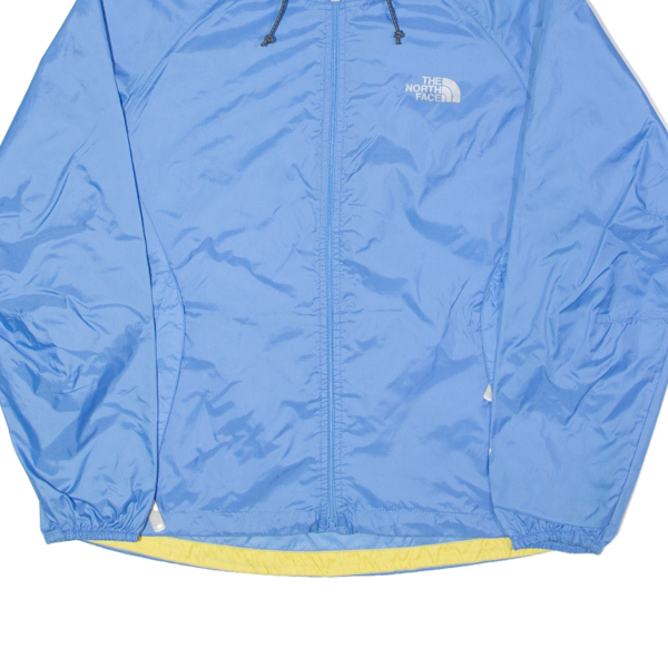 THE NORTH FACE Womens Rain Jacket Blue Nylon Hooded M For Cheap