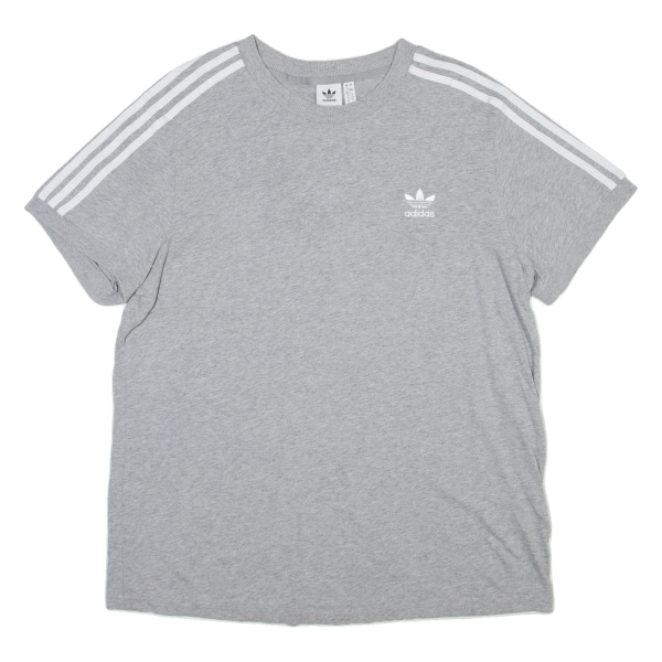 ADIDAS Womens T-Shirt Grey UK 16 Hot on Sale