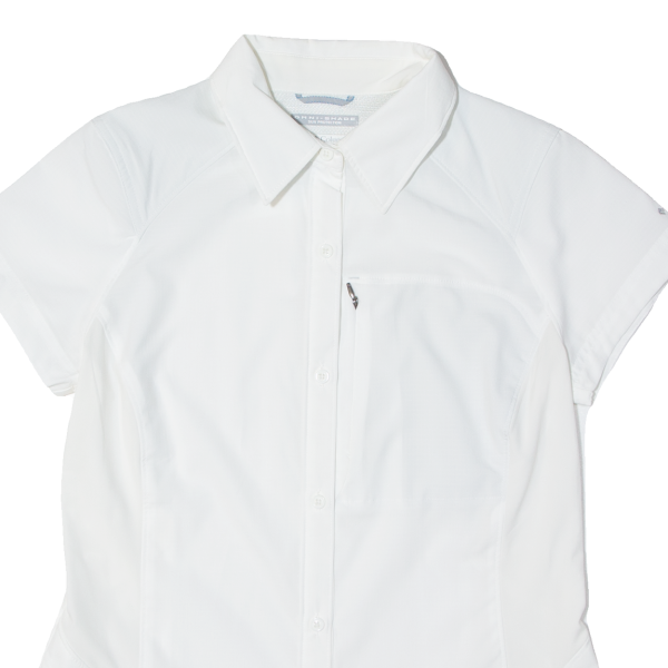 COLUMBIA Omni-shade Womens Plain Shirt White M Online now