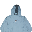 RUKKA Mens Rain Jacket Blue Nylon Hooded S Supply