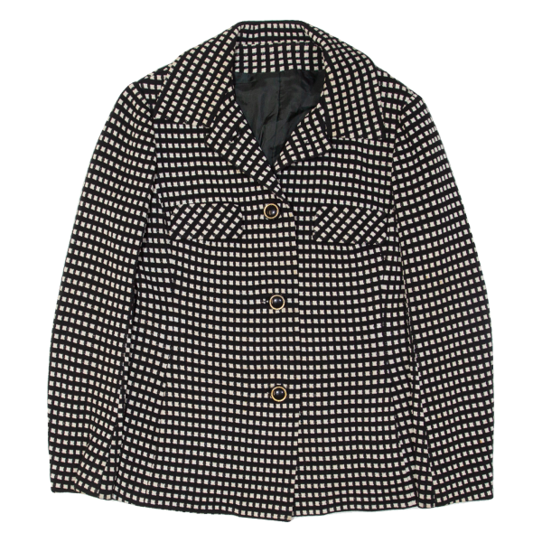 Womens Blazer Jacket Black Check M Cheap