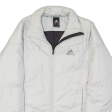 ADIDAS Lightweight Womens Puffer Jacket Grey UK 10 Supply