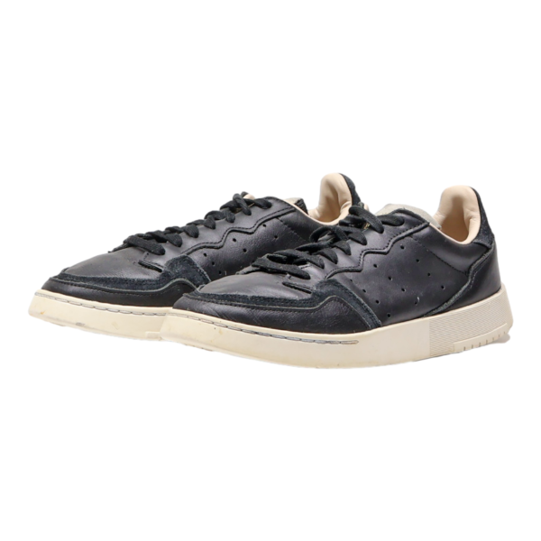 ADIDAS Supercourt Sneaker Trainers Black Leather Mens UK 6.5 Sale