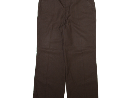 TREVIRA Womens Trousers Brown Regular Straight Wool W32 L27 Online now