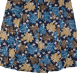 Leaf All Over Print Womens A-Line Skirt Blue Midi XL For Sale