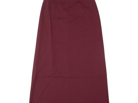 Womens A-Line Skirt Maroon Long M Discount