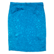 Womens Pencil Skirt Blue Knee Length Crazy Pattern L Online Hot Sale