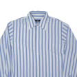 HUGO BOSS Mens Shirt Blue Striped Long Sleeve XL Supply