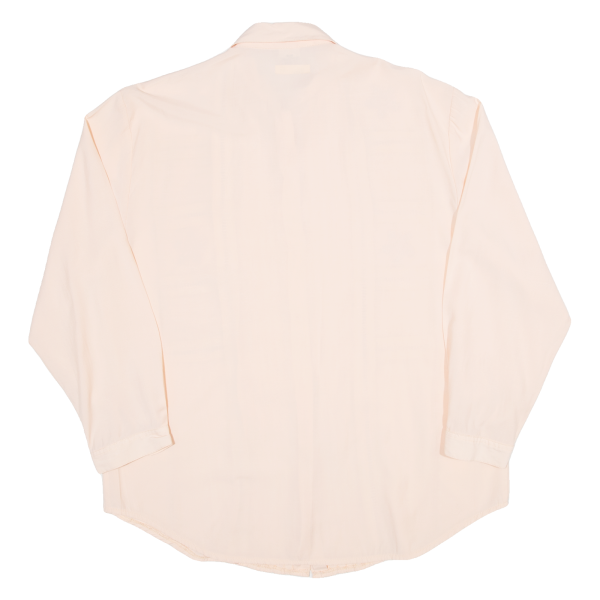 Womens Blouse Shirt Pink Collared Long Sleeve L Online Sale