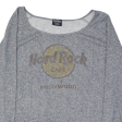 HARD ROCK CAFE Hollywood Womens Sweatshirt Grey USA M For Cheap