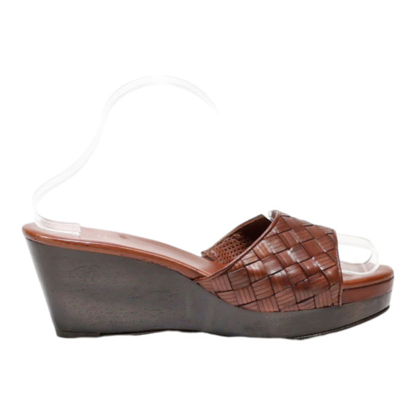 COLE HAAN Wedge Heels Brown Leather Womens UK 6.5 Online now