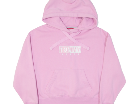 TOMMY HILFIGER Oversized Womens Pink Hoodie S Online Hot Sale