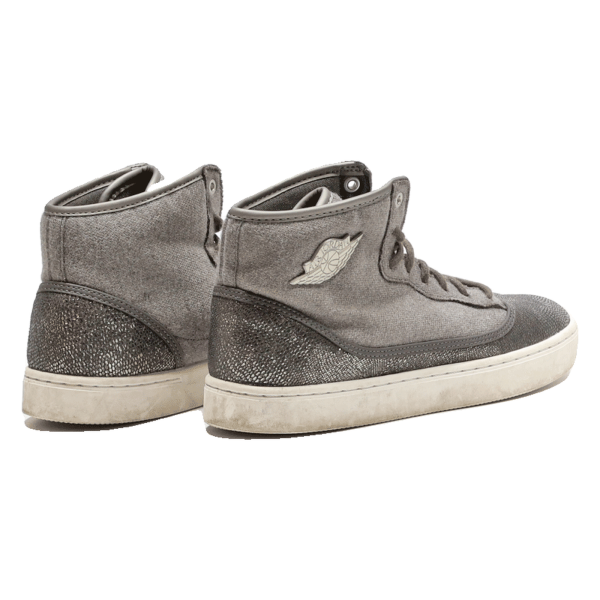 AIR JORDAN High Top Trainers Grey Canvas Boys UK 6.5 Sale