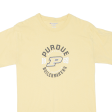 CHAMPION Purdue Boilermakers Mens T-Shirt Beige USA S Hot on Sale