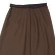 GOLD ZACK STABILO Womens A-Line Skirt Brown Knee Length M Fashion