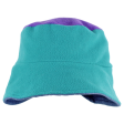 Reversible Womens Bucket Hat Blue Fleece Online now