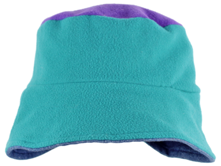 Reversible Womens Bucket Hat Blue Fleece Online now