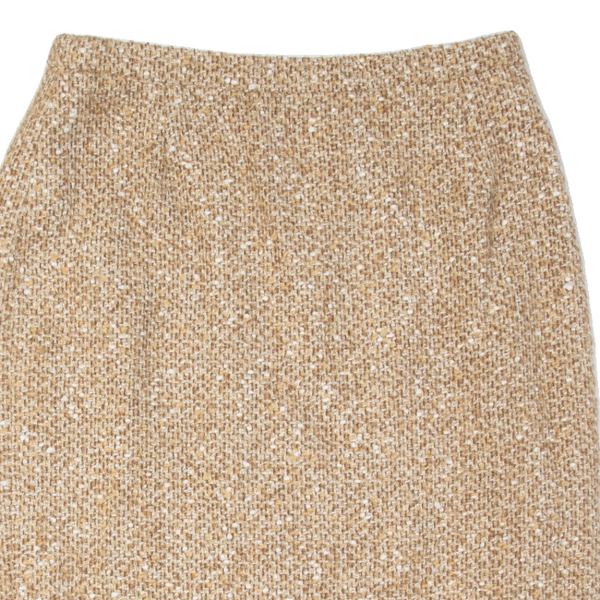 MADELEINE Womens Pencil Skirt Beige Knee Length Wool 90s UK 16 Online Hot Sale