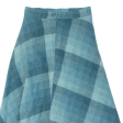 LOUIS LONDON Womens A-Line Skirt Blue Midi Check S Online Sale