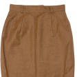 Womens Straight Skirt Brown Knee Length Wool S For Sale