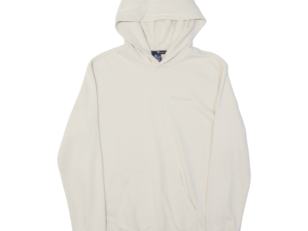 CHAMPION Womens Cream Hoodie M For Cheap