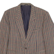 RITEX Mens Blazer Jacket Beige Knit Wool Check XL Supply