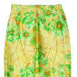 Womens Pencil Skirt Green Knee Length Floral M Sale