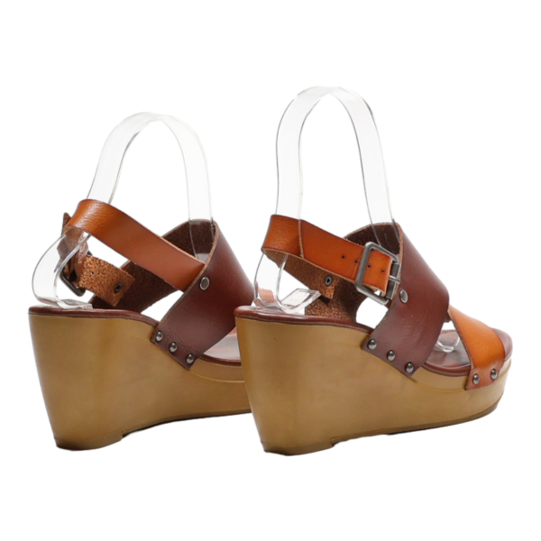 AMERICAN EAGLE Wedge Heels Brown Synthetic Womens UK 3.5 Online