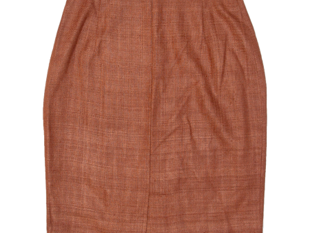 VIZIO Womens Straight Skirt Orange Knee Length M For Cheap