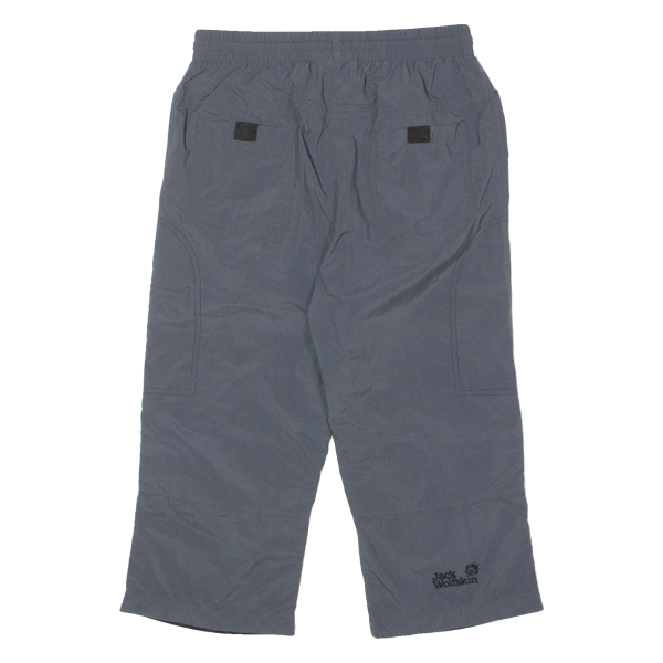 JACK WOLFSKIN 3 4 Length Boys Utility Shorts Grey Colourblock M W25 Online Sale