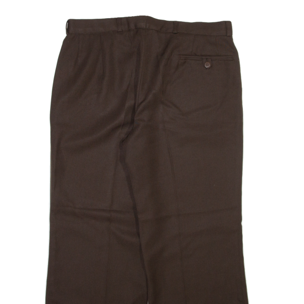 TREVIRA Womens Trousers Brown Regular Straight Wool W32 L27 Online now